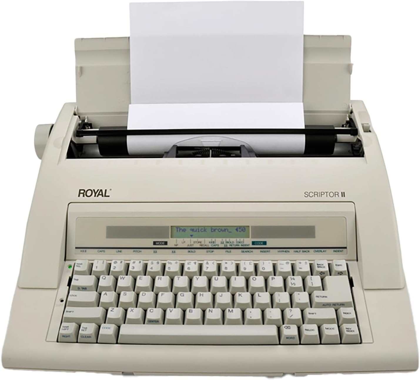 ROYAL 69147T Scriptor II Typewriter, White