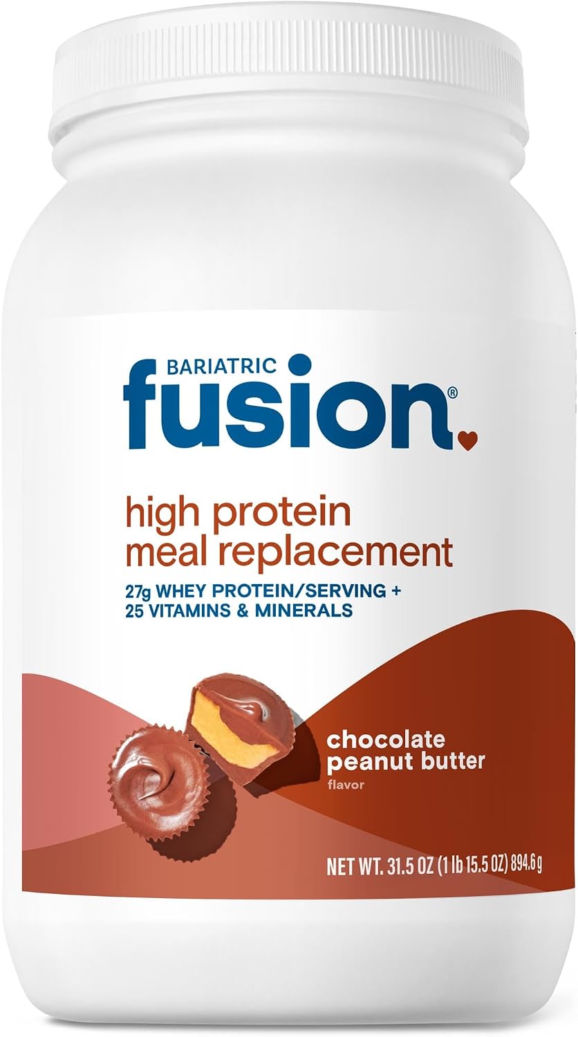 Bariatric Fusion Cappucino Meal Replacement 27g Protein Powder, 21 Serving Tub for Bariatric Surgery Patients Including Gastric Bypass and Sleeve Gastrectomy - No Gluten, Aspartame or Sugar