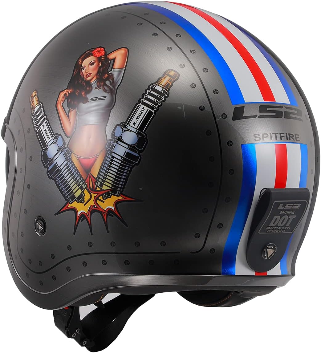 LS2 Helmets Open Face Spitfire Helmet