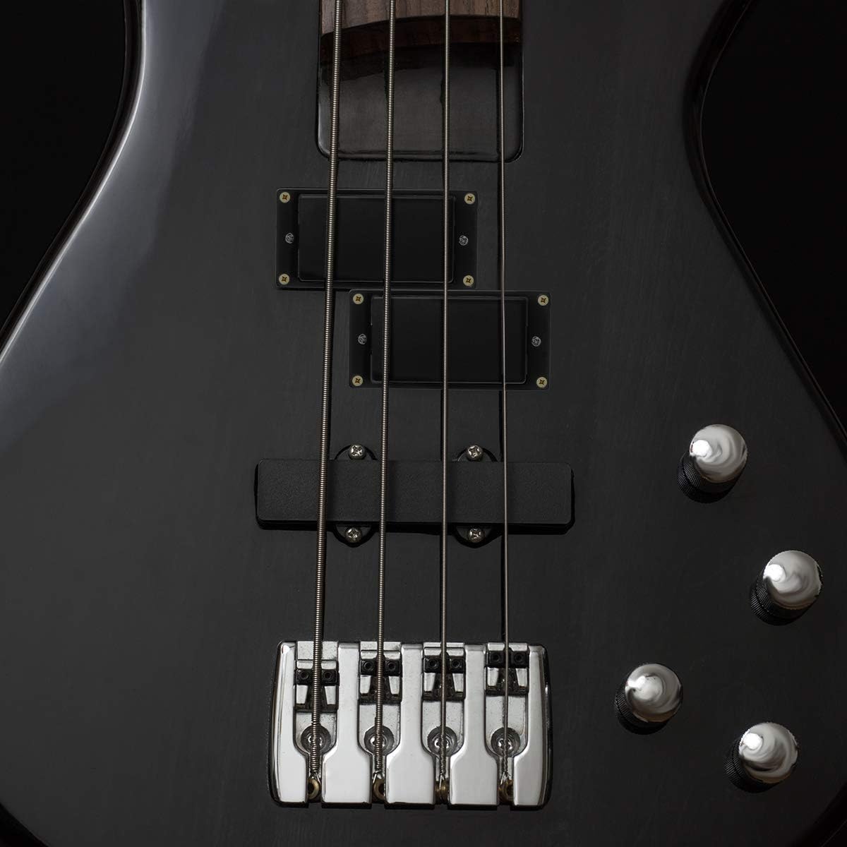 Foxnovo Professional Sealed Humbucker Pickups Set for Gibson Epiphone Les Paul Guitars (Black)