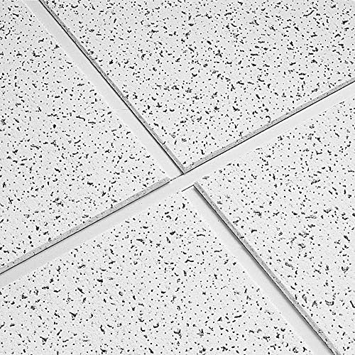 Armstrong Ceiling Tiles; 2x2 Ceiling Tiles - 16 pcs White; Acoustic Ceilings for Suspended Grid; CORTEGA 704