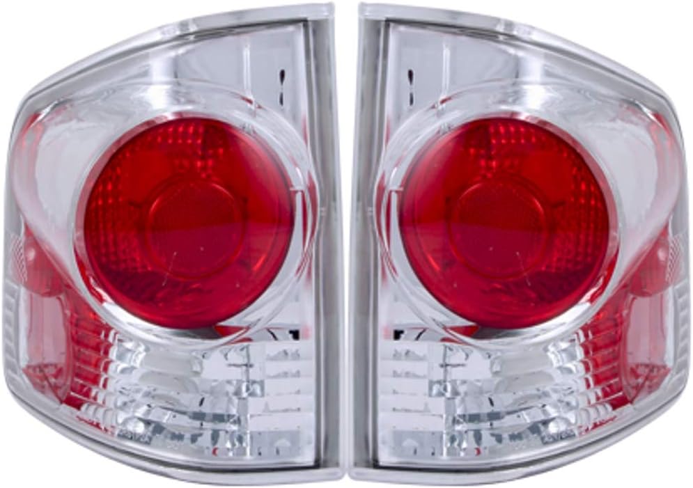 Anzo USA 211032 Chevrolet S10 3D Style Chrome Tail Light Assembly - (Sold in Pairs)