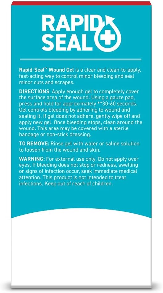 Rapid-Seal Hemostatic Wound Gel, 2 Tube, Stops Bleeding in Seconds