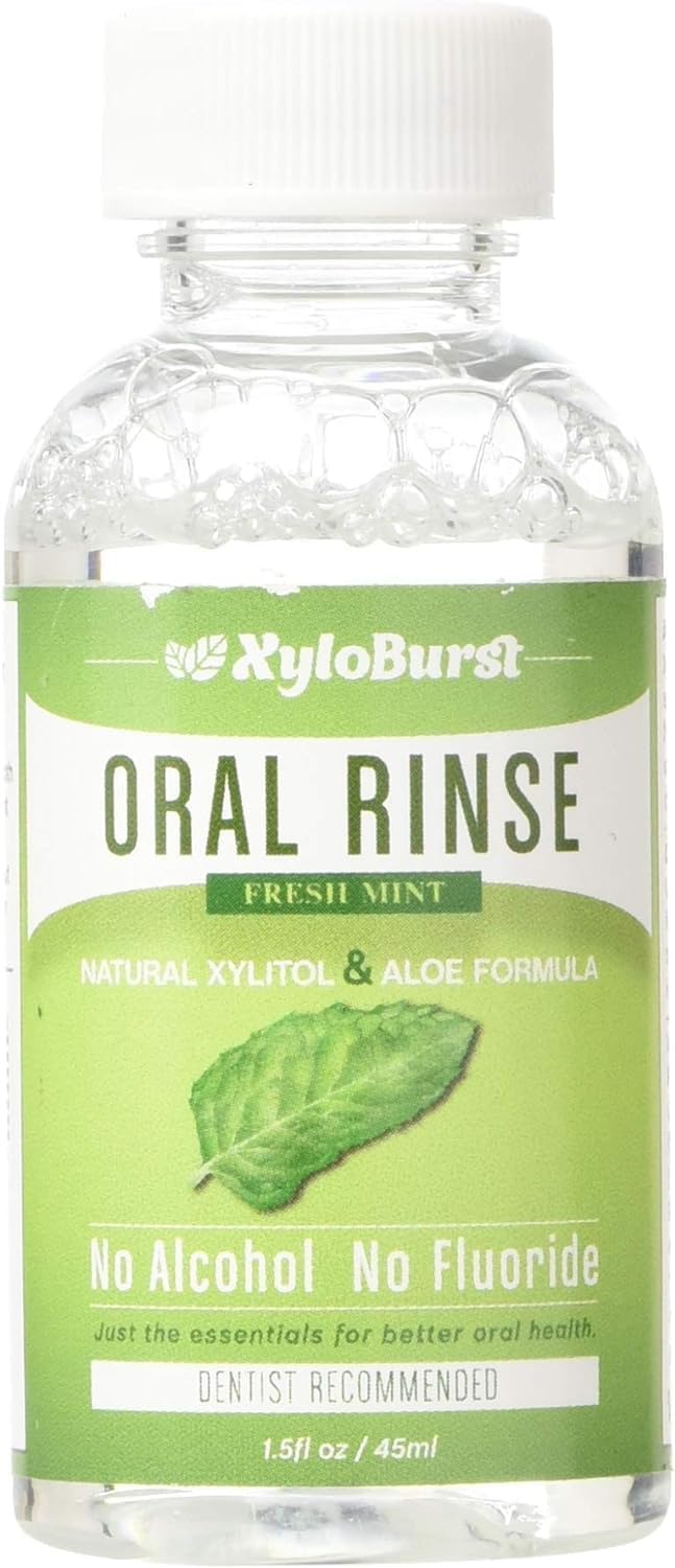 Xyloburst Oral Rinse Mouthwash - Natural Xylitol Mouthwash | Fluoride Free Mouth Wash | Alcohol Free Mouth Wash | Fresh Mint Mouth Rinse | SLS Free