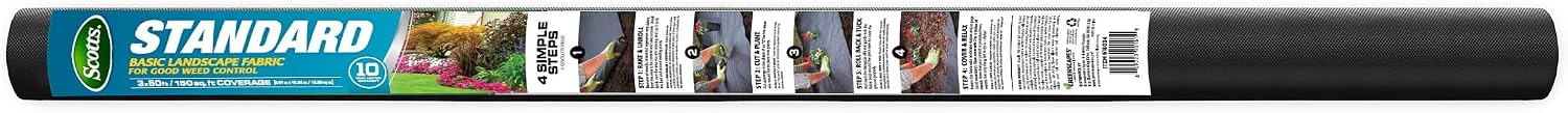 Scotts 10-Year Weed-Out Landscape Fabric, 3 by 50-Foot