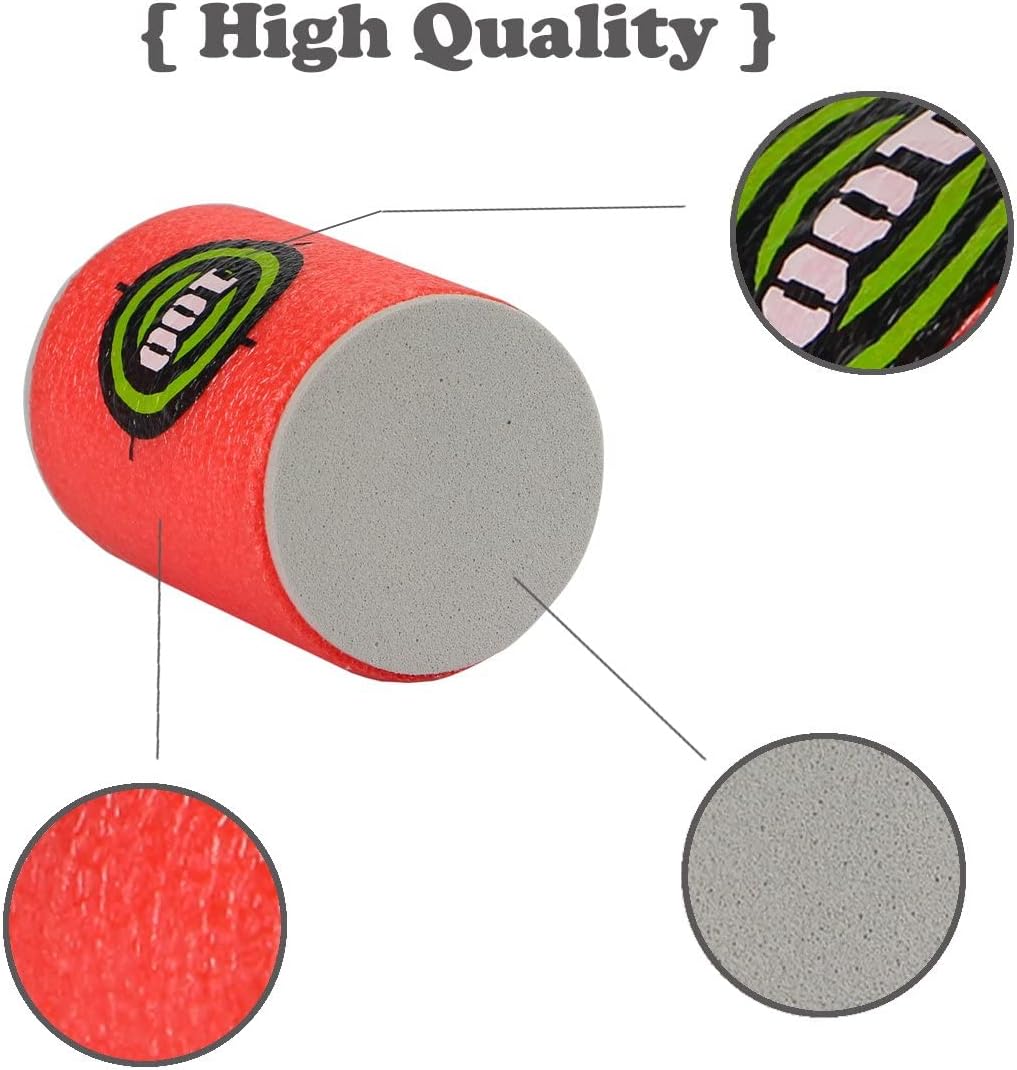Dreampark Bullet Darts Target for Nerf: 24pcs Soft EVA Nerf Targets | Targets for N-Strike Elite Series Blasters - Red Foam Can Target for Kids Boys
