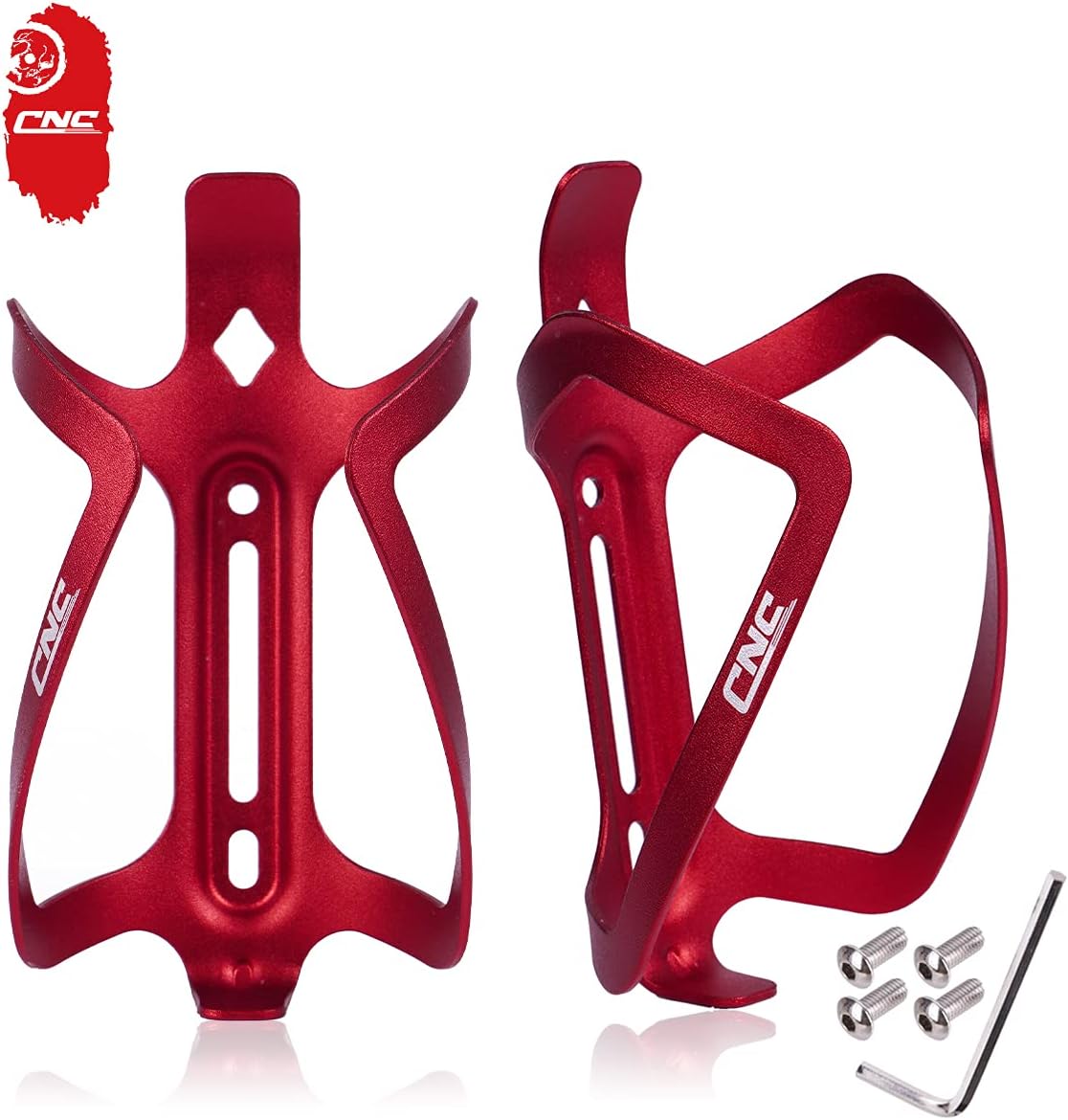CNC Bike Water Bottle Holder，2-Pack Bike Bottle Cage for MTB Road Bike，Black