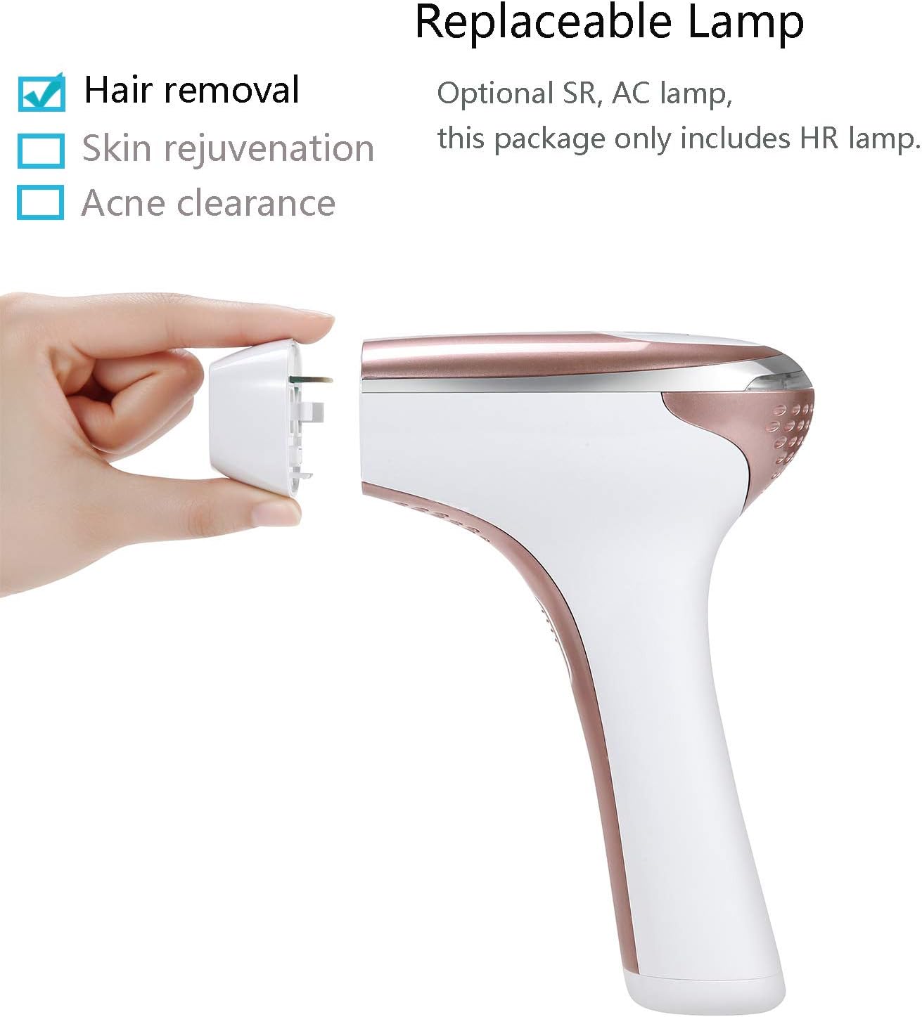 IPL Hair Removal for Women, MiSMON Permanent Laser Hair Removal Device for Body, Bikini, 300,000 Flashes with Safe Skin Tone Sensor