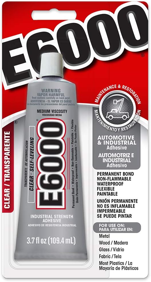 3.7 oz Eclectic Products 800622 E6000 Clear Craft Adhesive