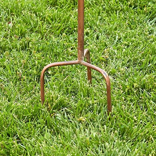 Copper Colored Multi-Birdhouse Stakes, Room for 2 Bird Families in Each (Farm Silos)