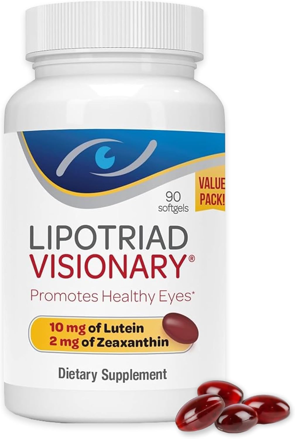 Lipotriad Visionary Eye Vitamins, 90 Capsules