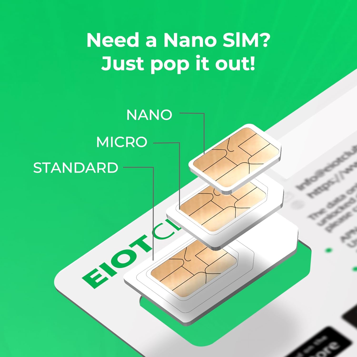 EIOTCLUB Data Only SIM Card for Mobile Hotspots, Routers, Tablets & Laptops | 5G/4G LTE Network in USA Coverage, 1GB 30Day, No Contract
