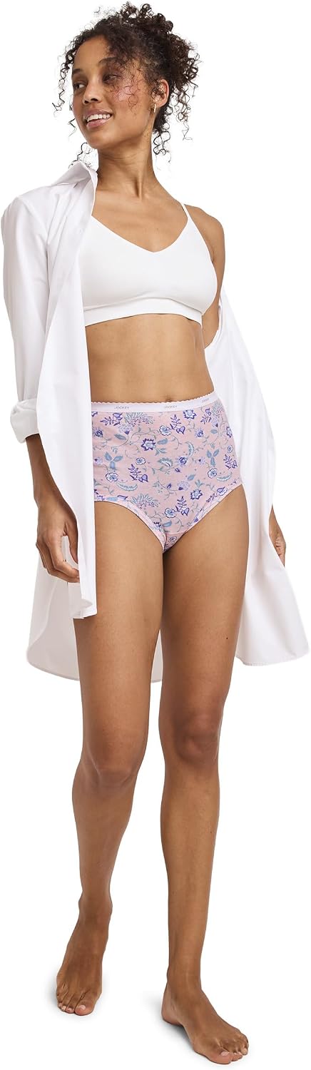 Jockey Women's Underwear 100% Cotton Classic Brief - 3 Pack