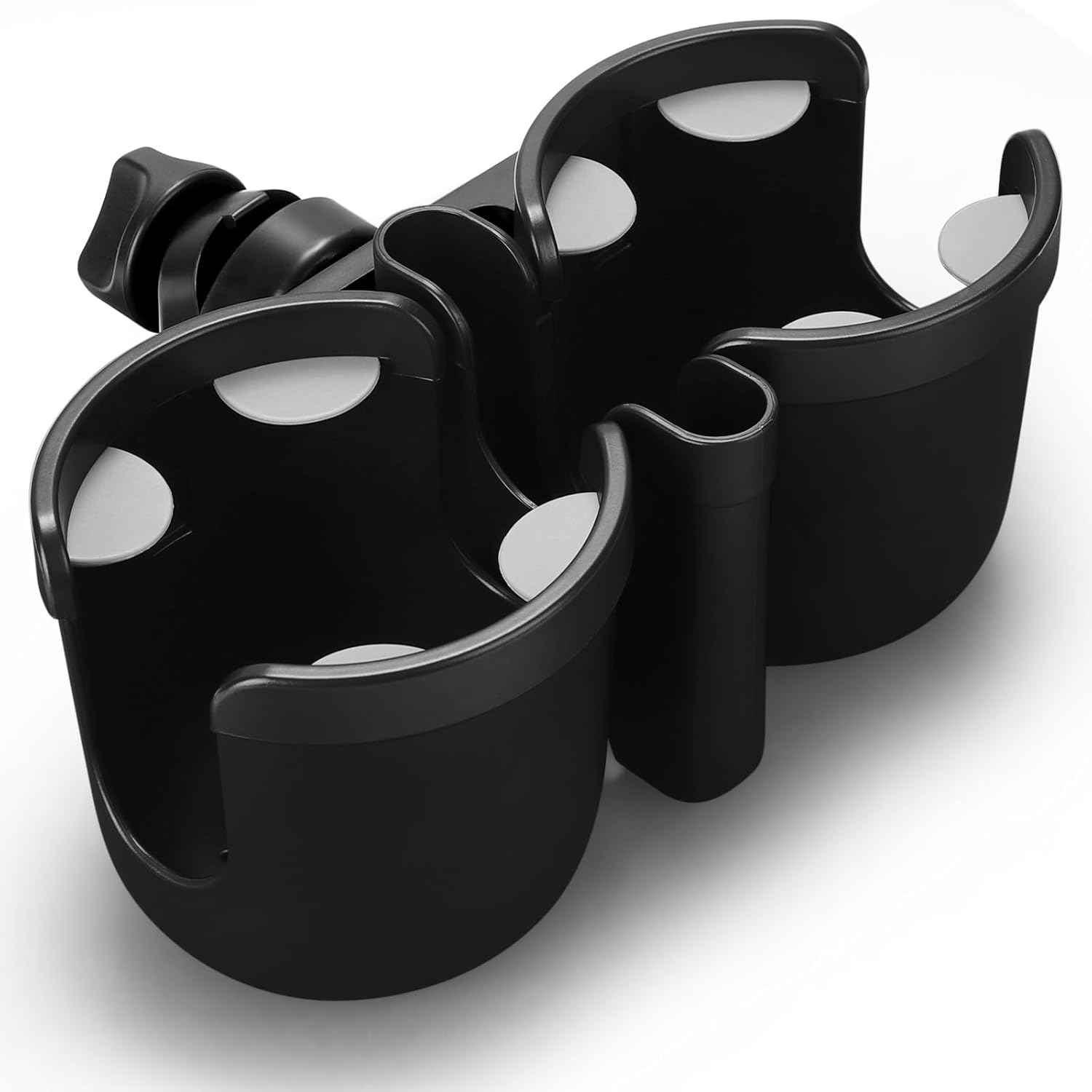 Accmor Stroller Cup Holder with Phone Holder, Bike Cup Holder, Universal Cup Holder for Uppababy Nuna Strollers, 2-in-1 Drinks Holder for Walker