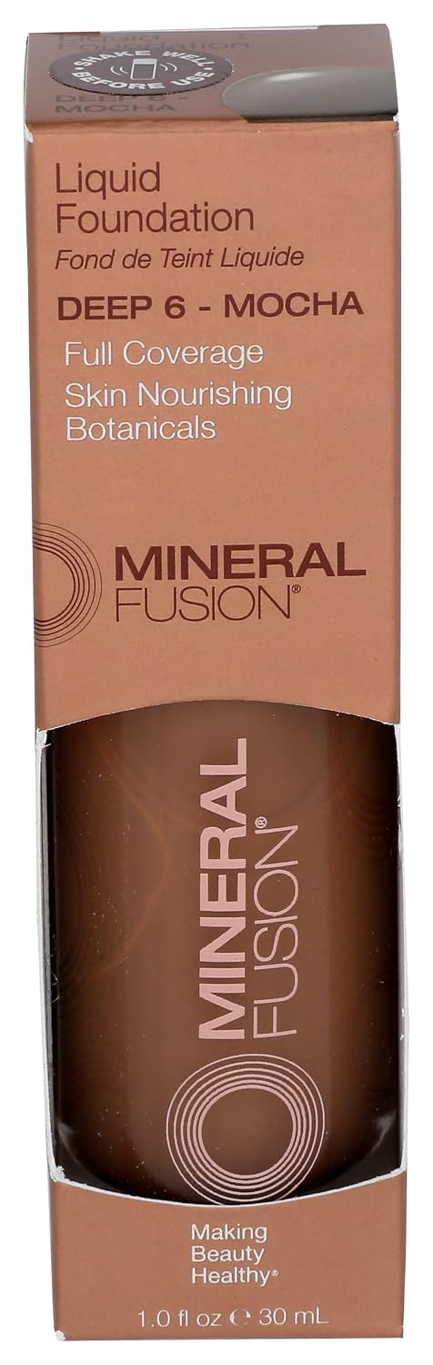 Mineral Fusion Full Coverage Liquid Foundation (Cool 1, Fair), 1 Fl Oz