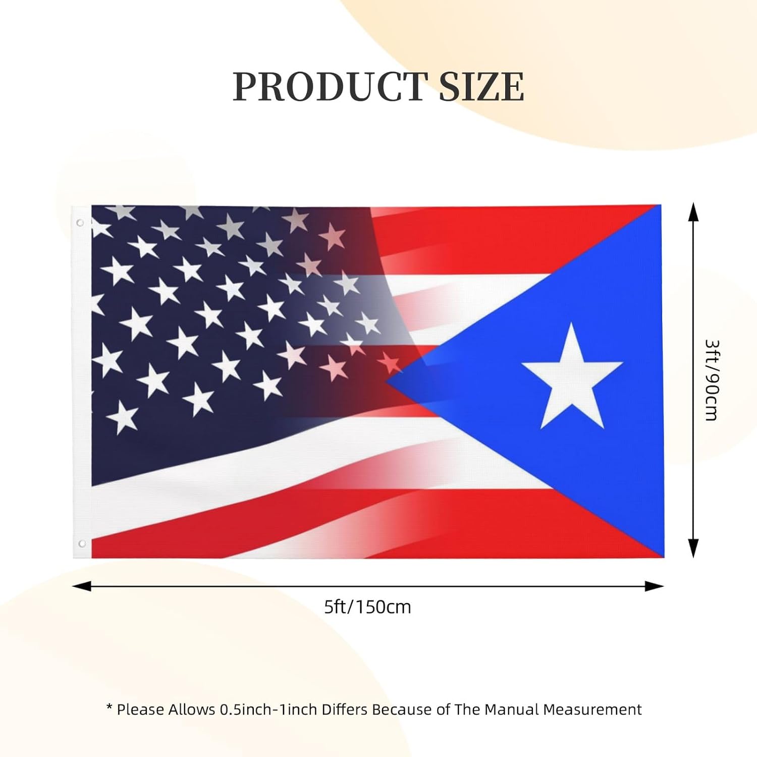 Nicaragua Nicaraguan And American Flag America USA 3x5 Ft Patriotic Banner Outdoor Indoor Decoration National Flags for Garden Car Yard Outside Decor