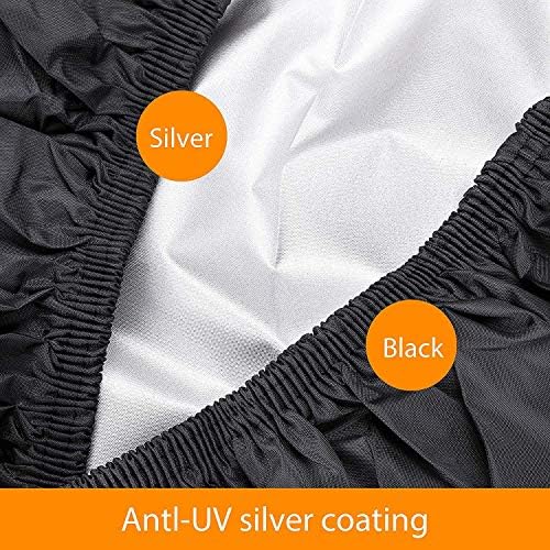 Riding Lawn Mower Cover, Waterproof Tractor Cover Fits Decks up to 54", Heavy Duty 420D Polyester Oxford, Durable, UV