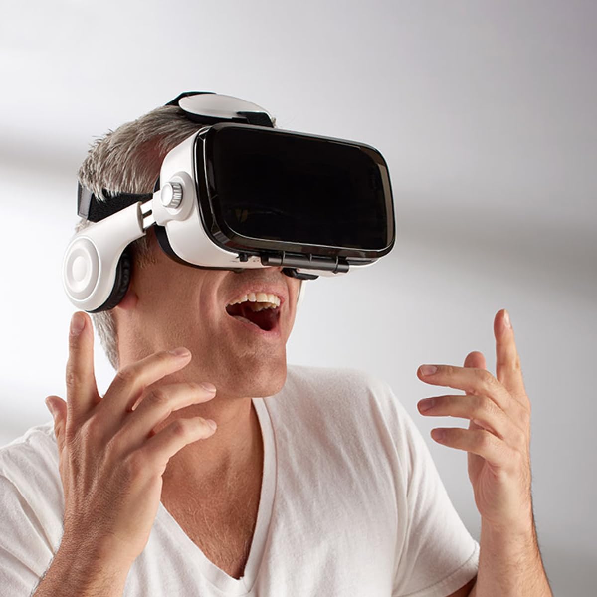 Sharper Image Bluetooth VR Headset with Earphones by Sharper Image