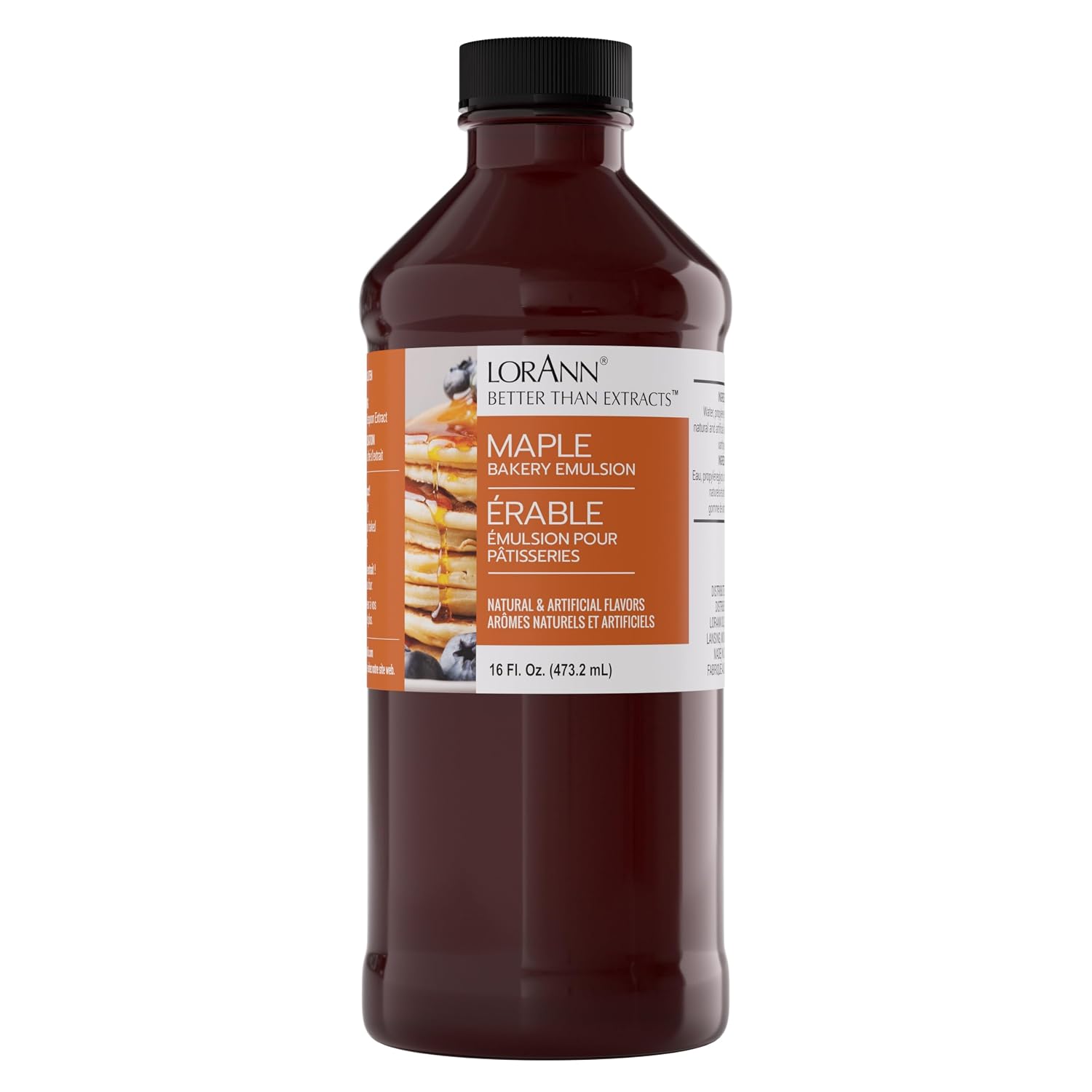LorAnn Oils Peppermint Bakery Emulsion: True Essence, Ideal for Boosting Fruit Tones in Cakes, Cookies & Desserts, Gluten-Free, Keto-Friendly, Extract Substitute Essential for Your Kitchen, 16 Oz