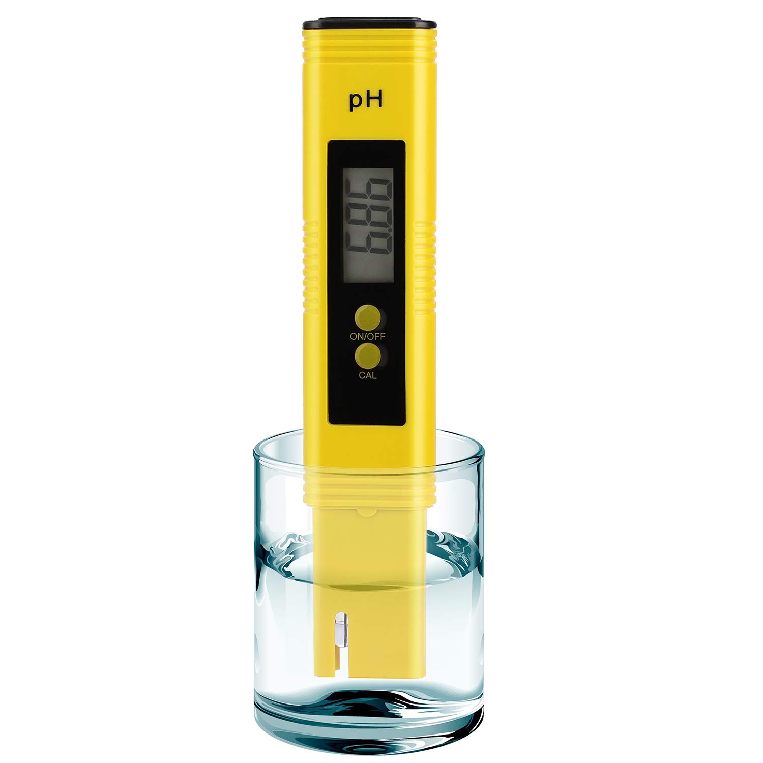 Digital pH Meter Tester Pen for Water, Pre-Calibrated, High Accuracy ±0.01, 0–14 pH Range, Pocket Size for Drinking Water, Pool