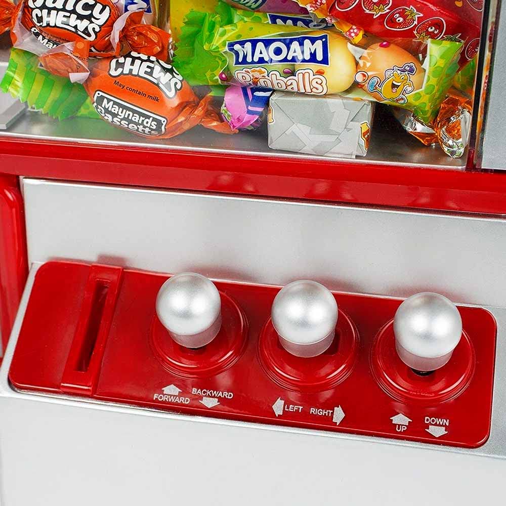 Mikamax - Candy Grabber - Arcade Game - Home Cake Machine - Claw Machine - Mini Fair Game Machine - Red - Candy Machine with Grip Arm