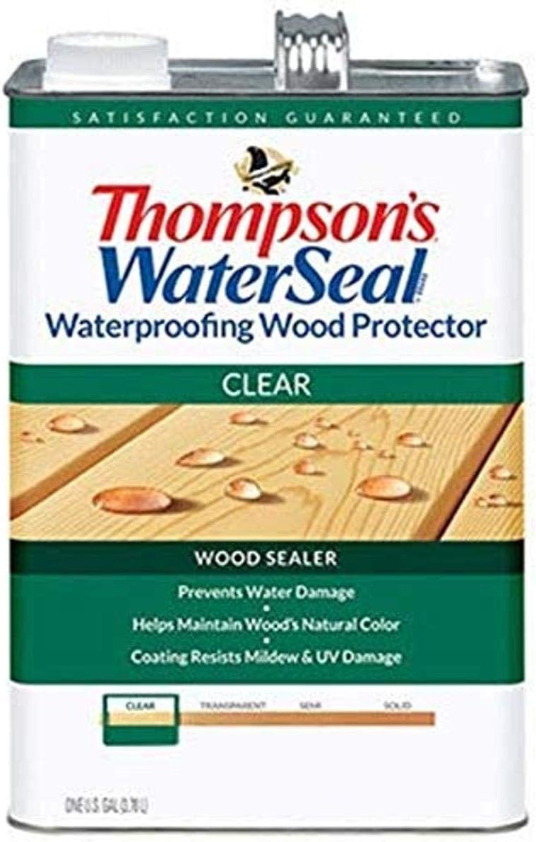 Thompson's Water Seal 21802 VOC Wood Protector, 1.2-Gallon, Clear