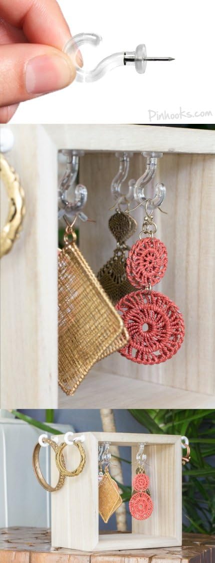 Push Pin Wall Hook - Klear Kindness (Transparent) - 40-Count