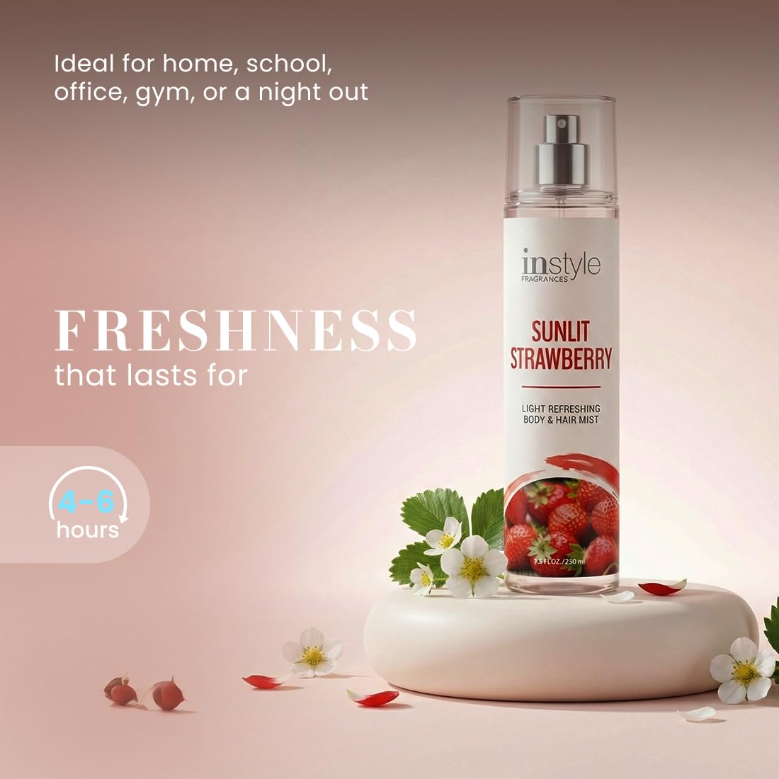 Instyle Fragrances Light Refreshing Body & Hair Mist, Tahitian Vanilla