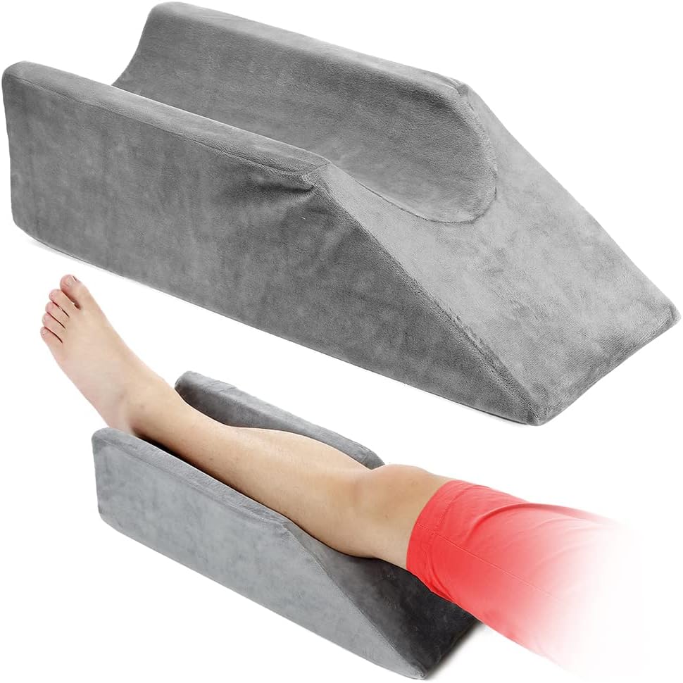 Leg Elevation Wedge Pillow Knee Foam for Sleeping Post Surgery Foot Leg Rest Pillows Knee Support Cushion Medical Elevated Pillow Leg Elevator Bed