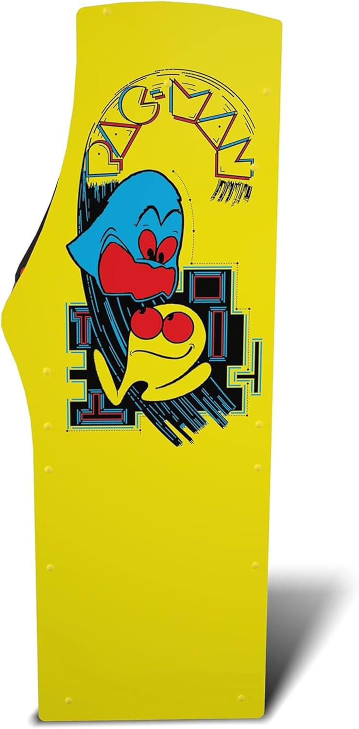 Arcade1Up Pac-Man Deluxe Arcade Gaming Cabinet, 14 Classic Games | Real Feel Joysticks and Buttons, 17-Inch Color Screen