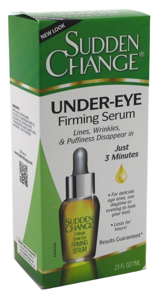 Sudden Change Instant Under-Eye Firming Serum, Fast-Acting (023 oz, 2PK) | Targets Under Eye Bags, & Puffiness and Reduces the Appearance of Fine Lines & Wrinkles Fast Acting Results in Minutes