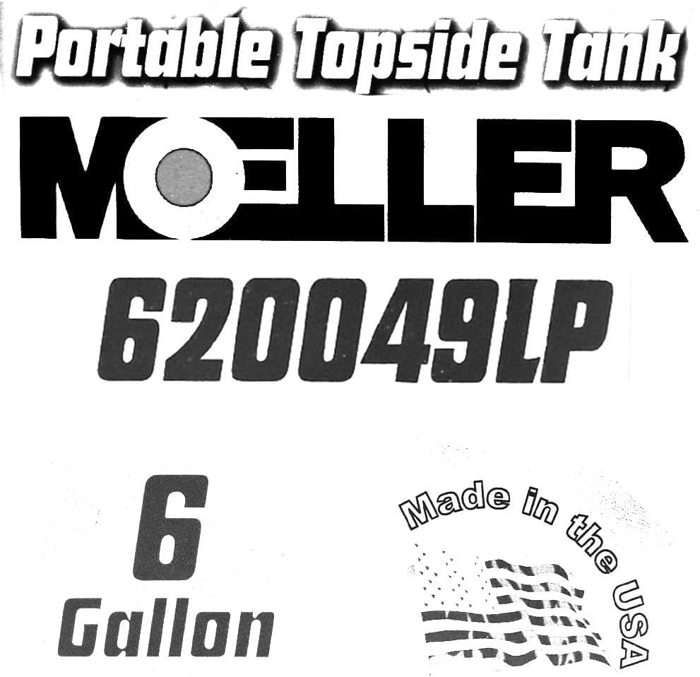 Moeller Marine EPA- Compliant Topside Fuel Tank - 6 Gallons, Low Profile, Model# 620049LP
