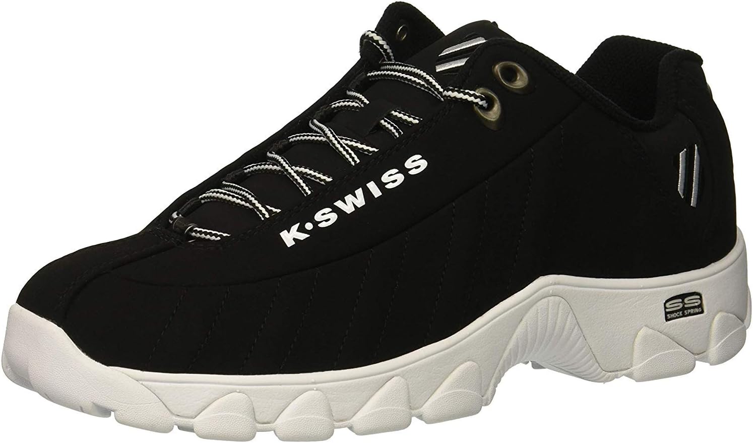 K-Swiss Men's ST329 CMF Sneaker, Wide Tennis Walking Shoes Leather Upper | Court Inspired, Tennis Heritage, Comfort Soft Cushioning, Arch Support, Wide Feet Fit, Chunky Silhouette, Classic Style.