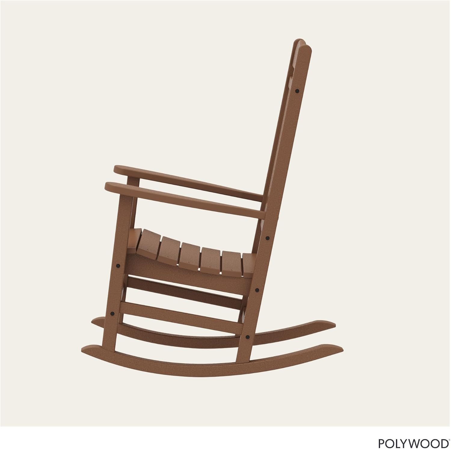 POLYWOOD Presidential Rocking Chair in White