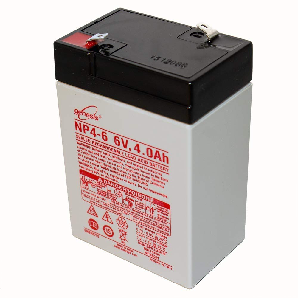 EnerSys Genuine NP4-6 6V 4Ah Sealed Lead Acid Battery