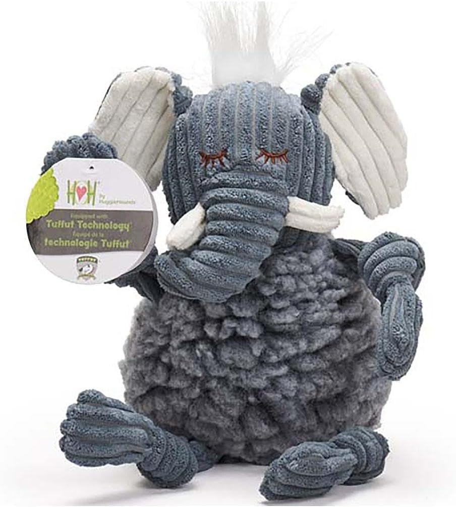 HuggleHounds Knottie Plush Dog Toy - Dog Stuffed Animal Toy, Squeaky Puppy Toys, for Small, Medium & Large Dogs, Durable Plush to Keep Them Busy - Stuey Sock Monkey, Large