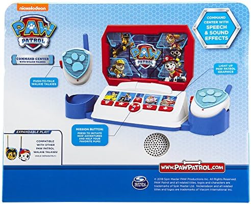Paw Patrol Toy Walkie Talkie Command Center for Kids, Fun Paw Patrol Toys