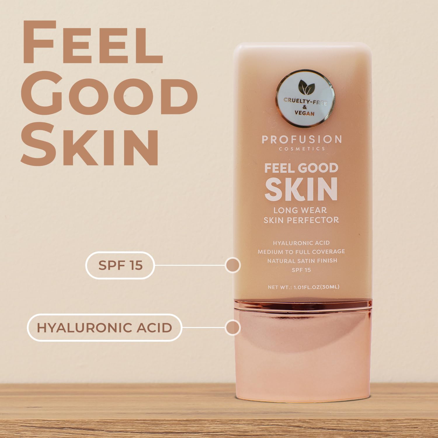Profusion Cosmetics Lightweight Liquid Foundation for a Flawless and Elegant Radiance, Breathable Makeup that Improves Uneven Skin Tone
