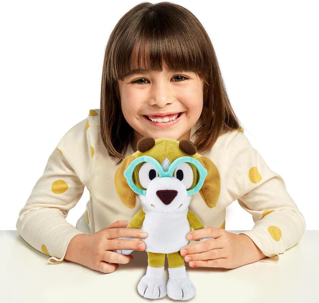 Bingo & Bluey Plush Toys 2-Pack, Soft Deluxe Fabric, Embroidered