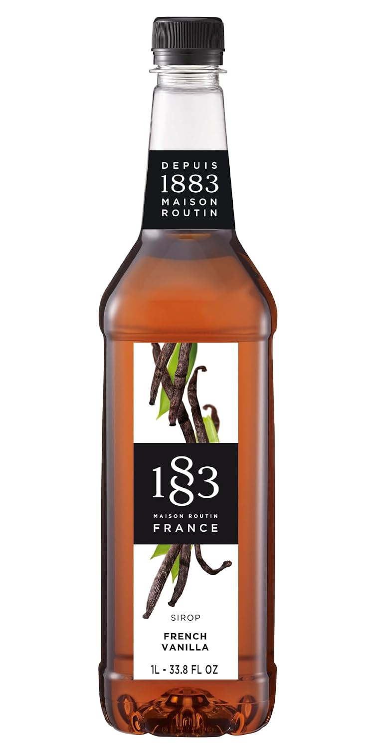 1883 Maple Syrup for Drinks, Made in France, 1 Liter Glass Bottle