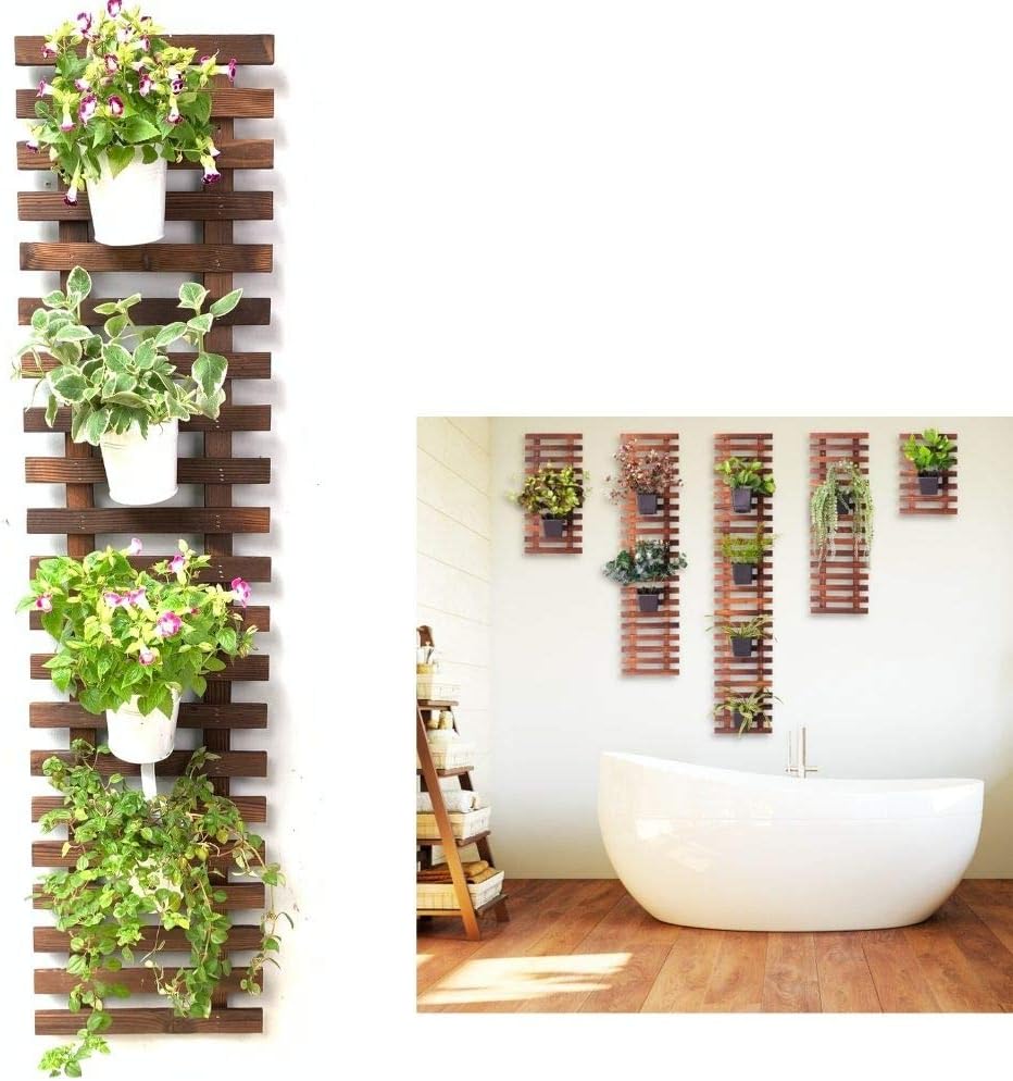 ShopLaLa Wall Planter (60cm, 2 Pack) Hanging Planters for Indoor Plants