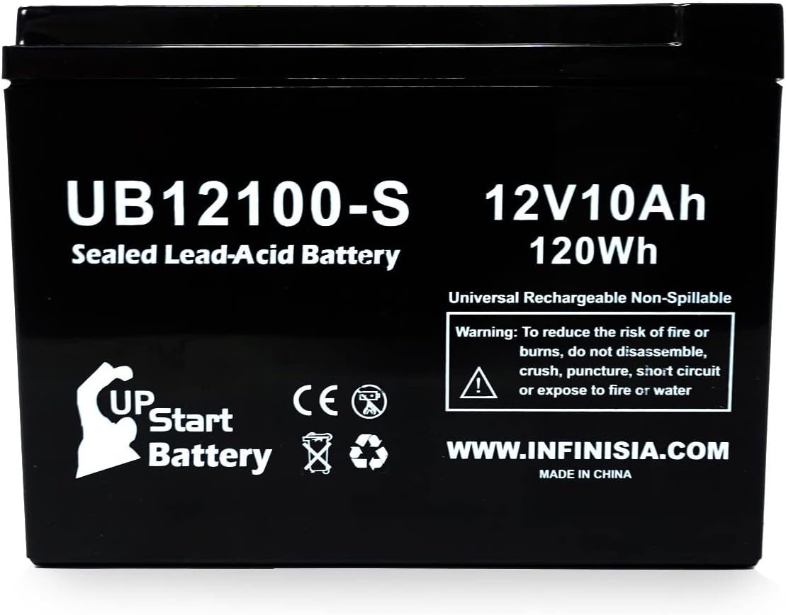 3X 12V 10Ah UB12100-S Replacement for Schwinn S750 36 Volt Battery | Replacement Universal Sealed Lead Acid Battery (10000mAh, F2 Terminal, AGM, SLA)