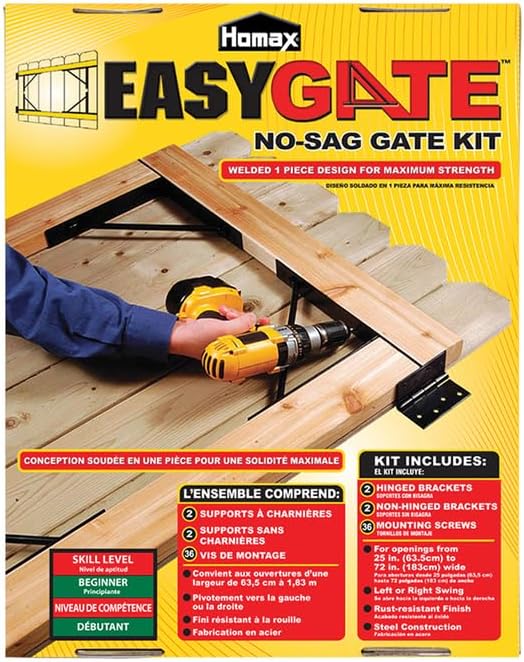 Homax 80099 No-Sag EasyGate Bracket Kit (2-Kits)