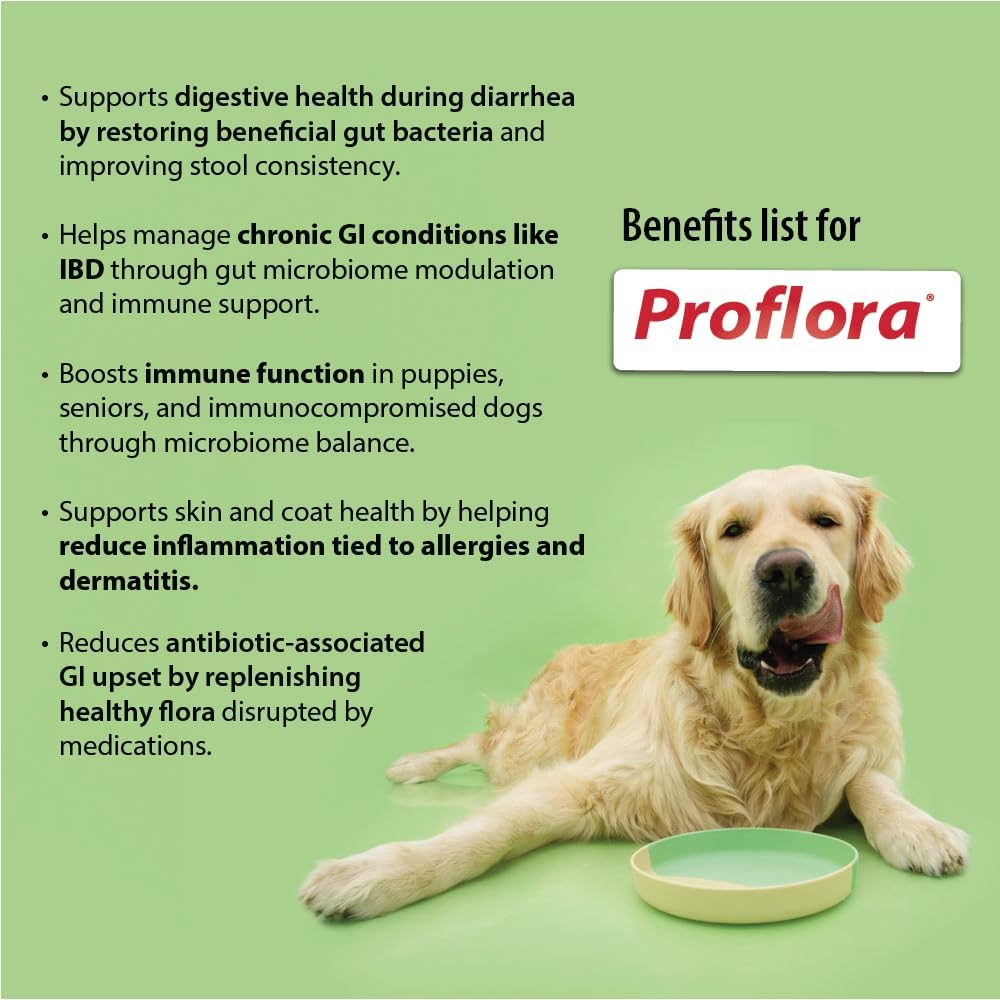 Probiotics and Prebiotics for Dogs – Daily Digestive Health Supplement, Supports Immune System, Gut Health, Healthy Digestion & Nutrient Absorption, 30 Powder Sachets.