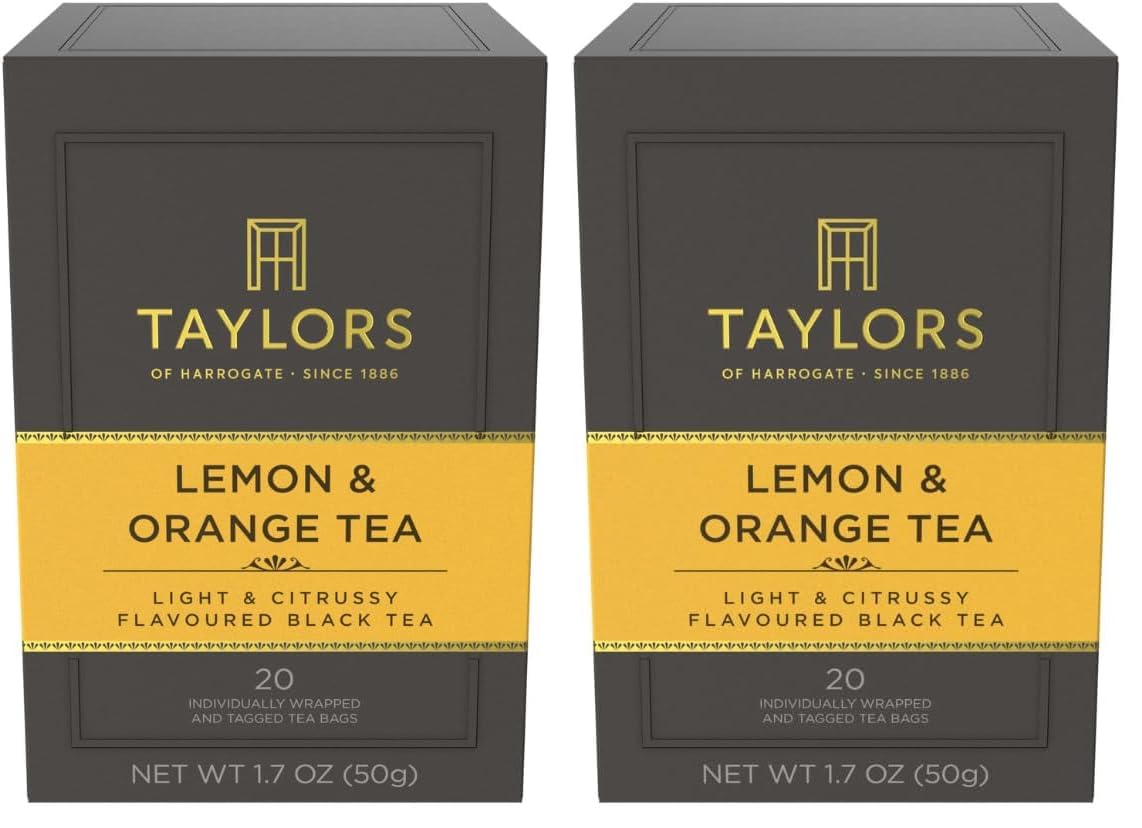 Taylors of Harrogate Green Tea with Jasmine, Individually Wrapped Bags, 20 Count (Pack of 1), Delicate, Floral & Sweet, Caffeinated, Enjoy Hot or Iced, 20 Teabags