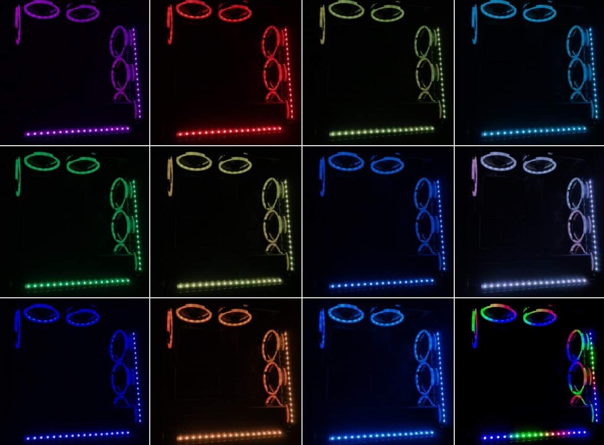 Apevia ST4-RGB Spectra 120mm Silent RGB Fan 4-Pack with Remote Control