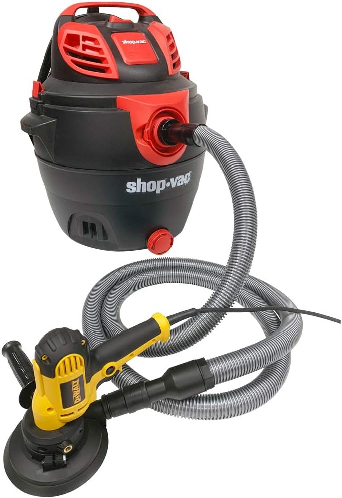 Cen-Tec Systems 94170 Premium 50 Ft. Shop Vacuum Hose with Power Tool Adapter Set Silver