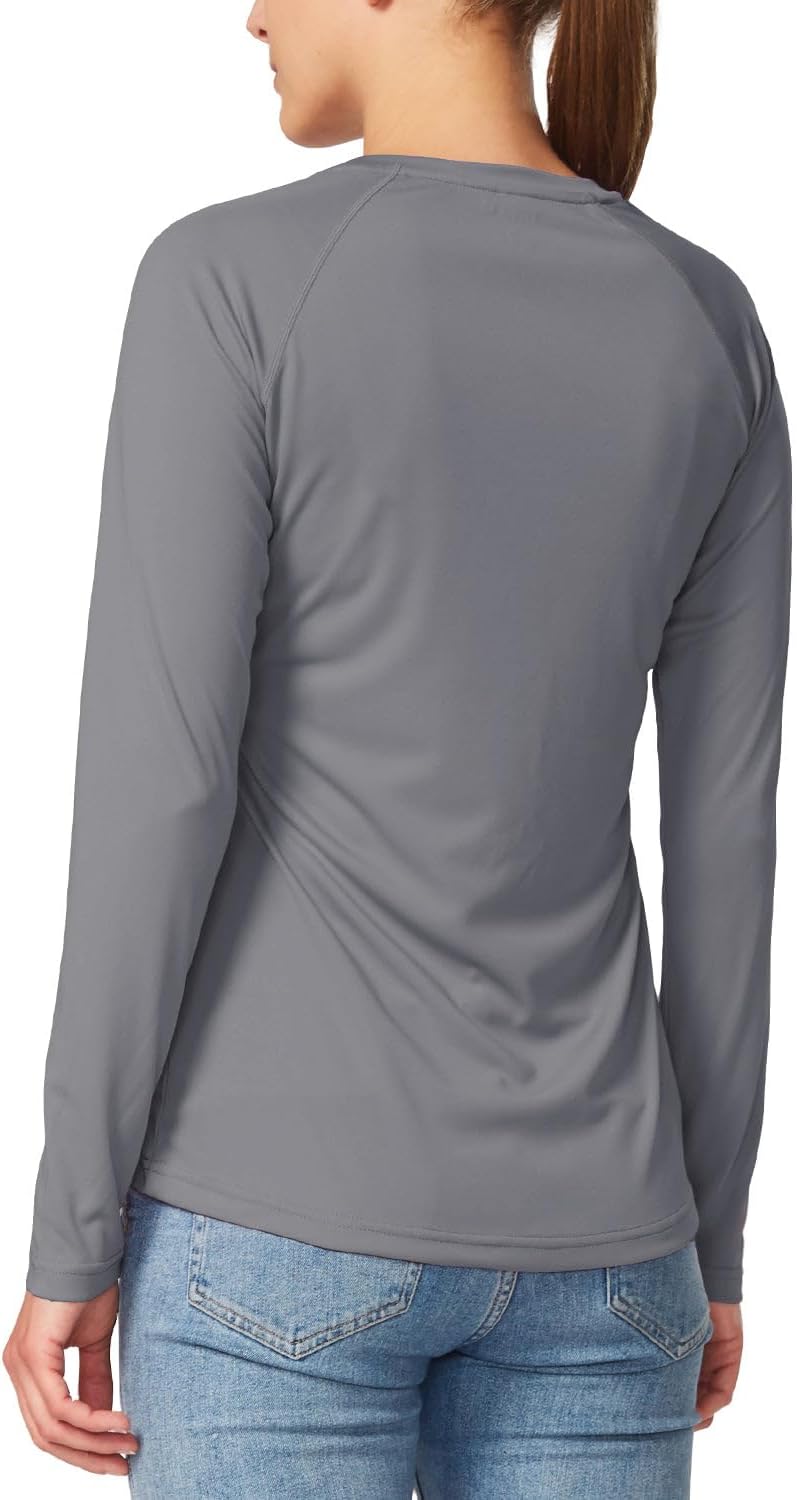 baleaf Women's UPF 50+ Sun Shirts Long Sleeve Stretchy Quick Dry | Lightweight, Rash Guard, UPF 50+ Sun Protection, Breathable Comfort material for Hking Workout, Excellent for hot weather