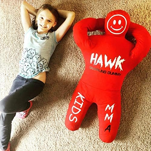 Hawk Sports HWK Kids Grappling Dummy & Baby Wrestling Dummy for Kids Lightweight Life-Size Training Model with Moveable Limbs for MMA, Jiu Jitsu, Judo