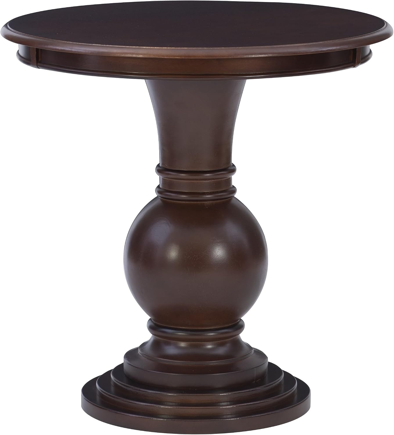 Powell 809-350 Espresso Round Accent Table 26"L x 26"W x 26"H